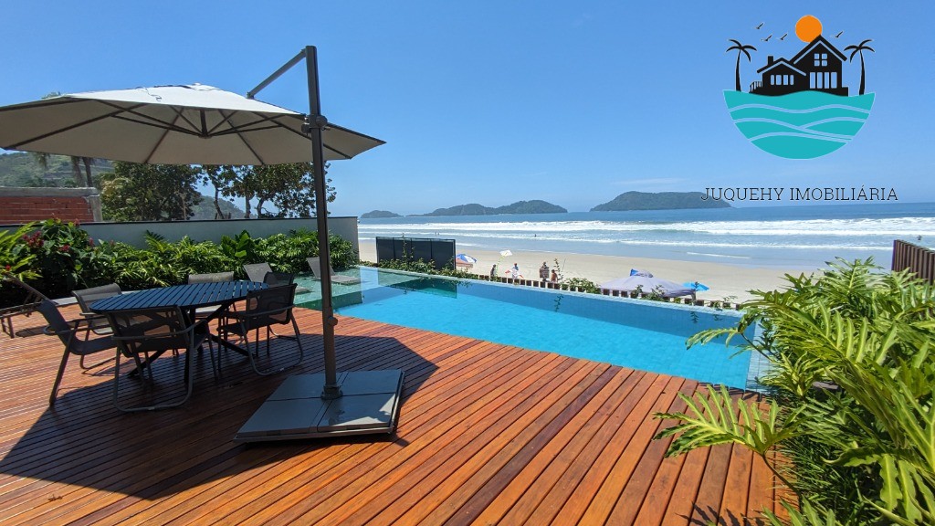 PÉ NA AREIA JUQUEHY - 5 Suítes, piscina, jacuzzi, terraço gourmet, vista para as ilhas, churrasqueira, 383 m² Juquehy Imobiliária