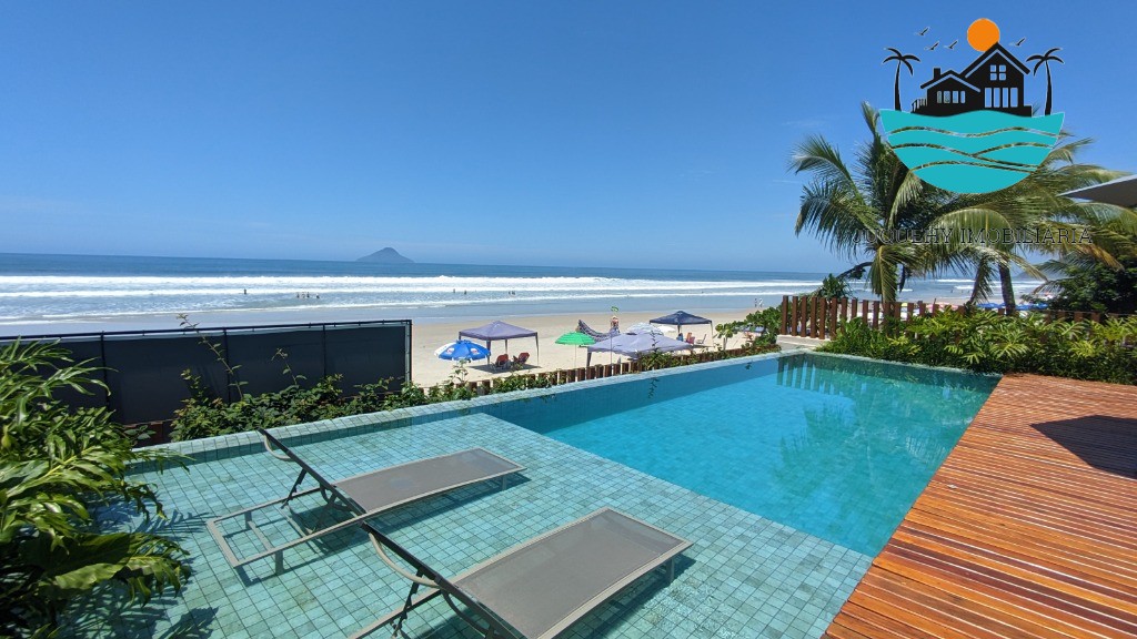 PÉ NA AREIA JUQUEHY - 5 Suítes, piscina, jacuzzi, terraço gourmet, vista para as ilhas, churrasqueira, 383 m² Juquehy Imobiliária