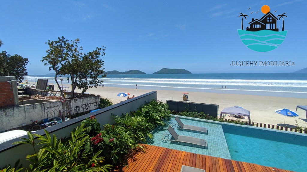 PÉ NA AREIA JUQUEHY - 5 Suítes, piscina, jacuzzi, terraço gourmet, vista para as ilhas, churrasqueira, 383 m² Juquehy Imobiliária