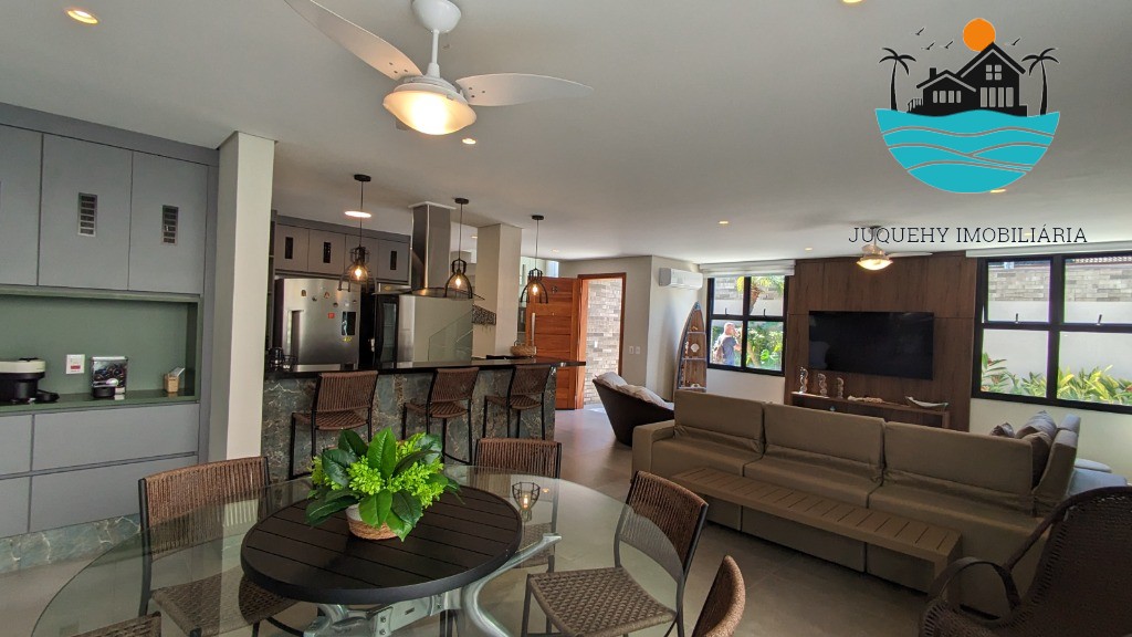 Casa a venda em condomínio pé na areia em Juquehy, aluguel de Tempora, 5 Suítes, Terraço gourment, piscina priv. 02 vagas auto Juquehy Imobiliária