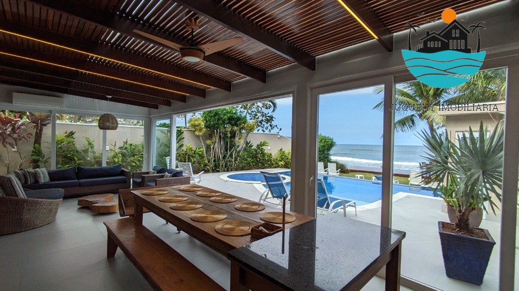 Casa Pé na Areia em Juquehy, Canto Direito - Aluguel de Temporada, piscina, sauna, 6 suítes, acomoda 16 pessoas Juquehy Imobiliária