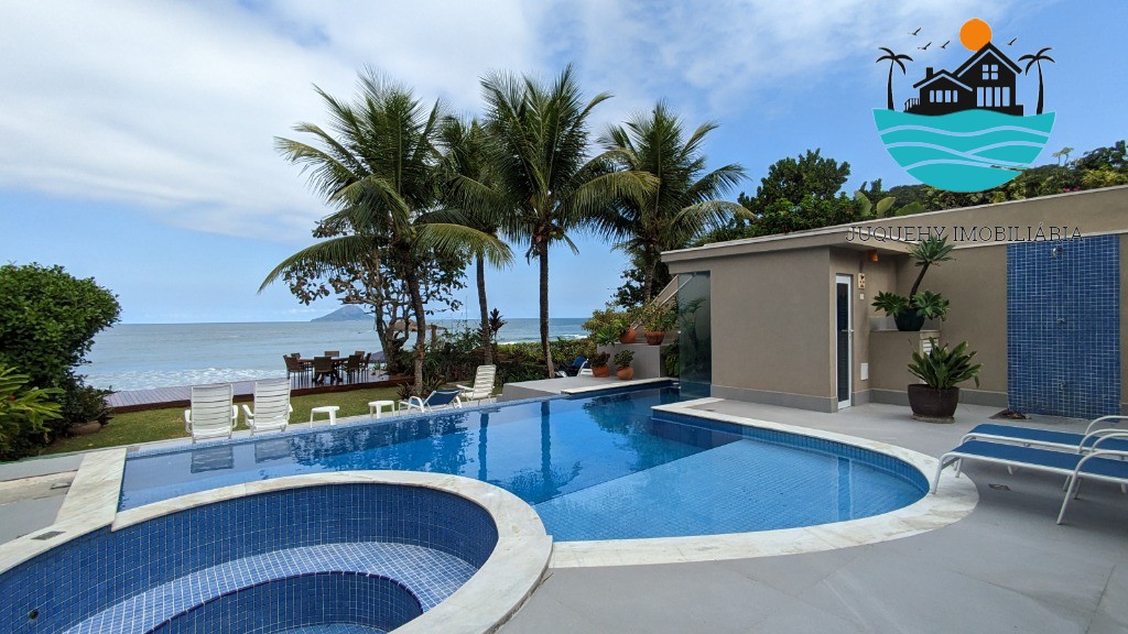 Casa Pé na Areia em Juquehy, Canto Direito - Aluguel de Temporada, piscina, sauna, 6 suítes, acomoda 16 pessoas Juquehy Imobiliária