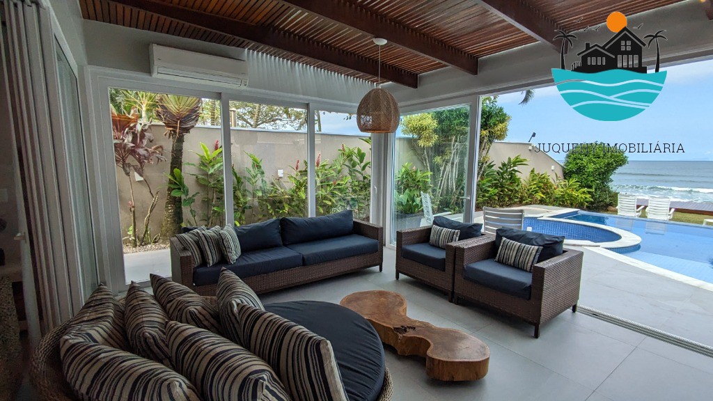Casa Pé na Areia em Juquehy, Canto Direito - Aluguel de Temporada, piscina, sauna, 6 suítes, acomoda 16 pessoas Juquehy Imobiliária