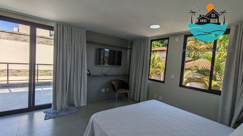 Casa a venda em condomínio pé na areia em Juquehy, aluguel de Tempora, 5 Suítes, Terraço gourment, piscina priv. 02 vagas auto Juquehy Imobiliária