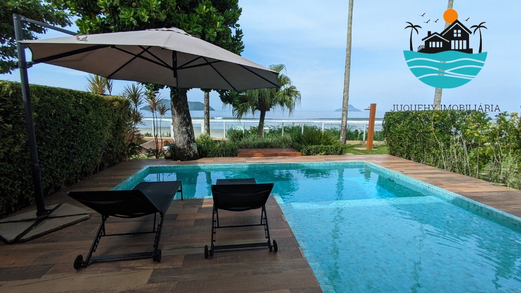 Casa Pé na Areia a venda em Juquehy, 4 Suítes, Piscina privativa com vista para o Mar, serviço de praia, 02 vagas auto Juquehy Imobiliária