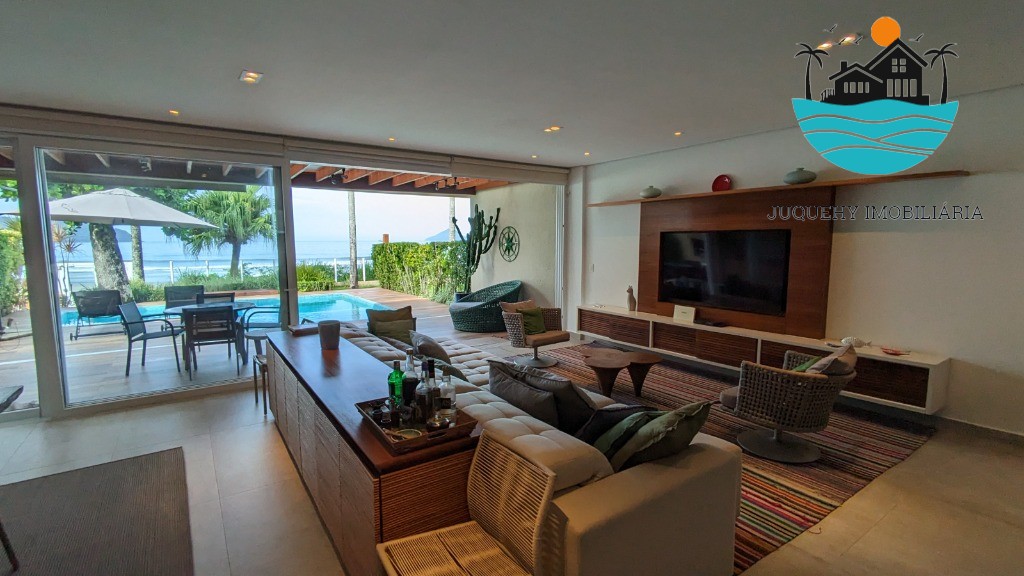 Casa Pé na Areia a venda em Juquehy, 4 Suítes, Piscina privativa com vista para o Mar, serviço de praia, 02 vagas auto Juquehy Imobiliária