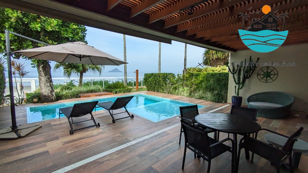 Casa Pé na Areia a venda em Juquehy, 4 Suítes, Piscina privativa com vista para o Mar, serviço de praia, 02 vagas auto Juquehy Imobiliária