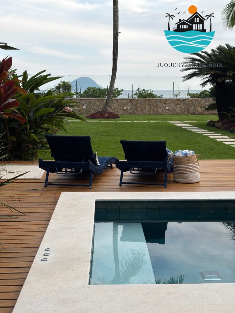 Casa venda pé na areia barra do una - aluguel, com 06 suítes