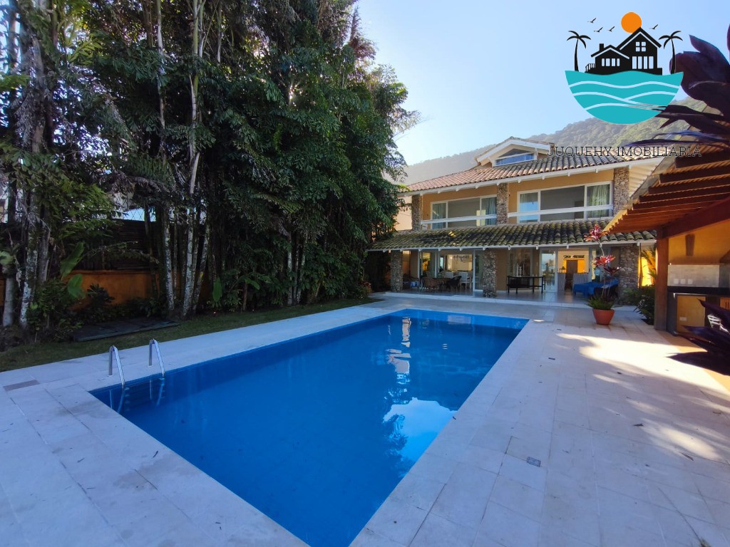 Casa pé na areia para venda e aluguel de temporada em Juquehy, com piscina, churrasqueira, max 12 pessoas Juquehy Imobiliária