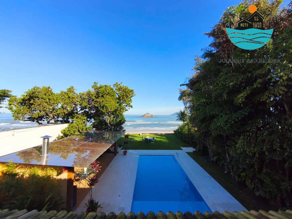 Casa pé na areia para venda e aluguel de temporada em Juquehy, com piscina, churrasqueira, max 12 pessoas Juquehy Imobiliária
