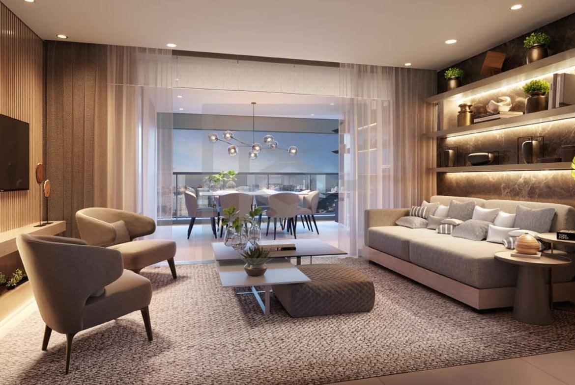 Apartamento para venda 125m², 3 dormitórios, sendo 3 suítes, 2 vagas - Campo Belo