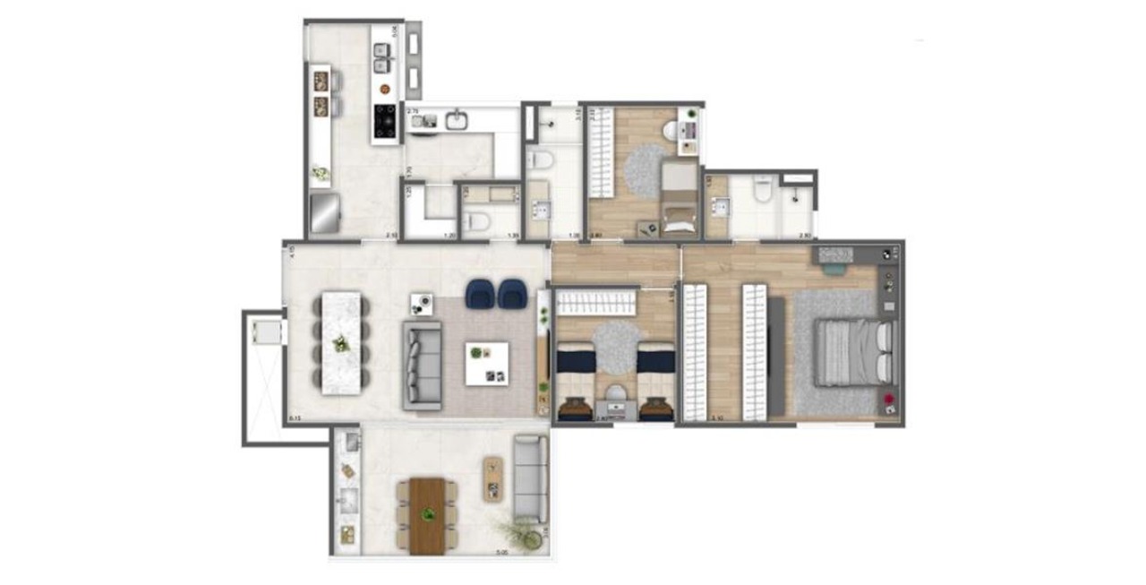Apartamento, 3 quartos, 121 m² - Foto 43