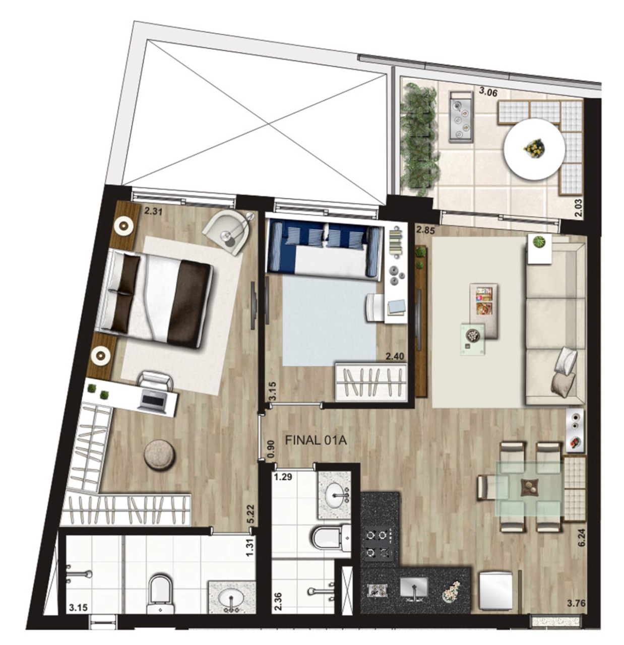 Apartamento, 2 quartos, 79 m² - Foto 48