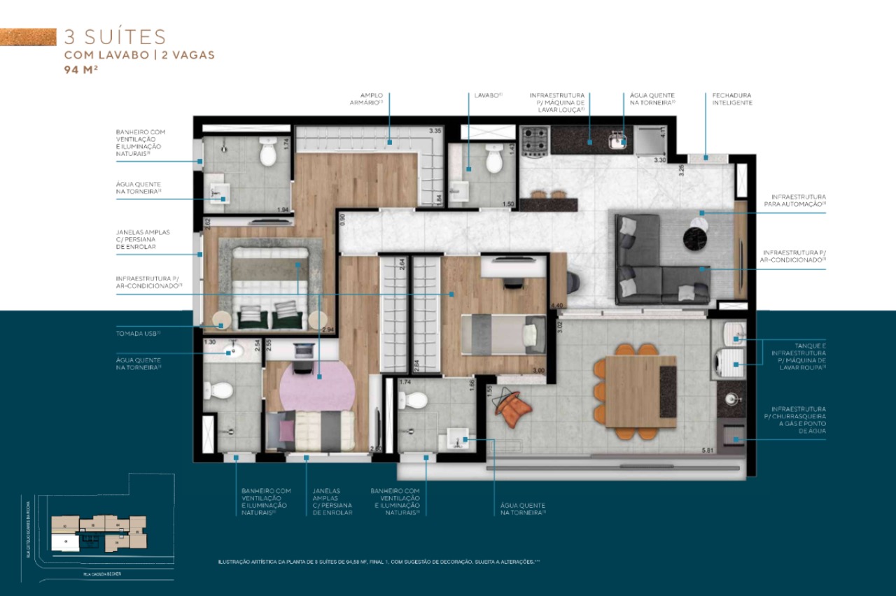 Apartamento, 3 quartos, 94 m² - Foto 34