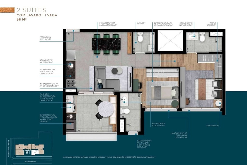 Apartamento, 2 quartos, 69 m² - Foto 49
