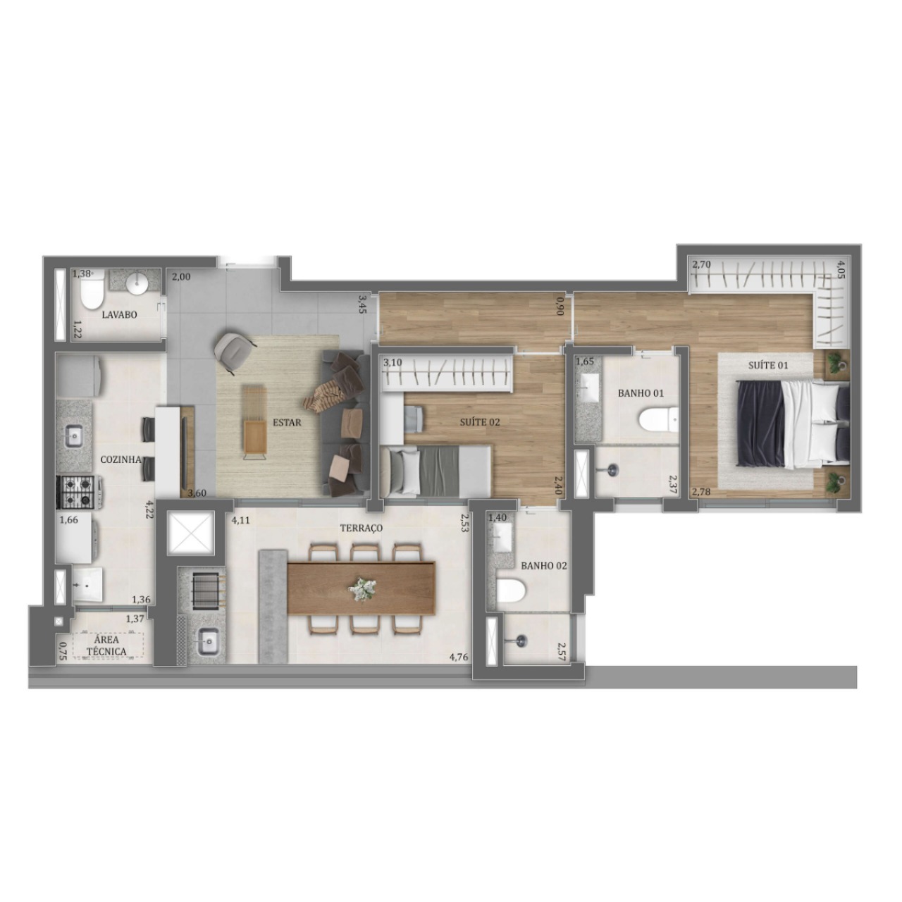 Apartamento, 2 quartos, 79 m² - Foto 28