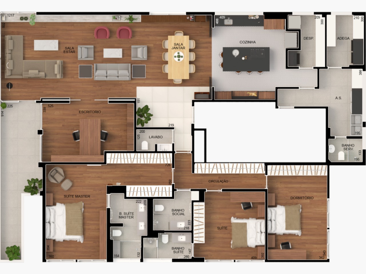 Apartamento, 3 quartos, 270 m² - Foto 41