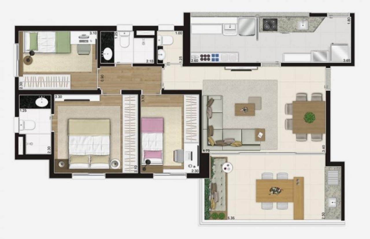 Apartamento, 3 quartos, 88 m² - Foto 34