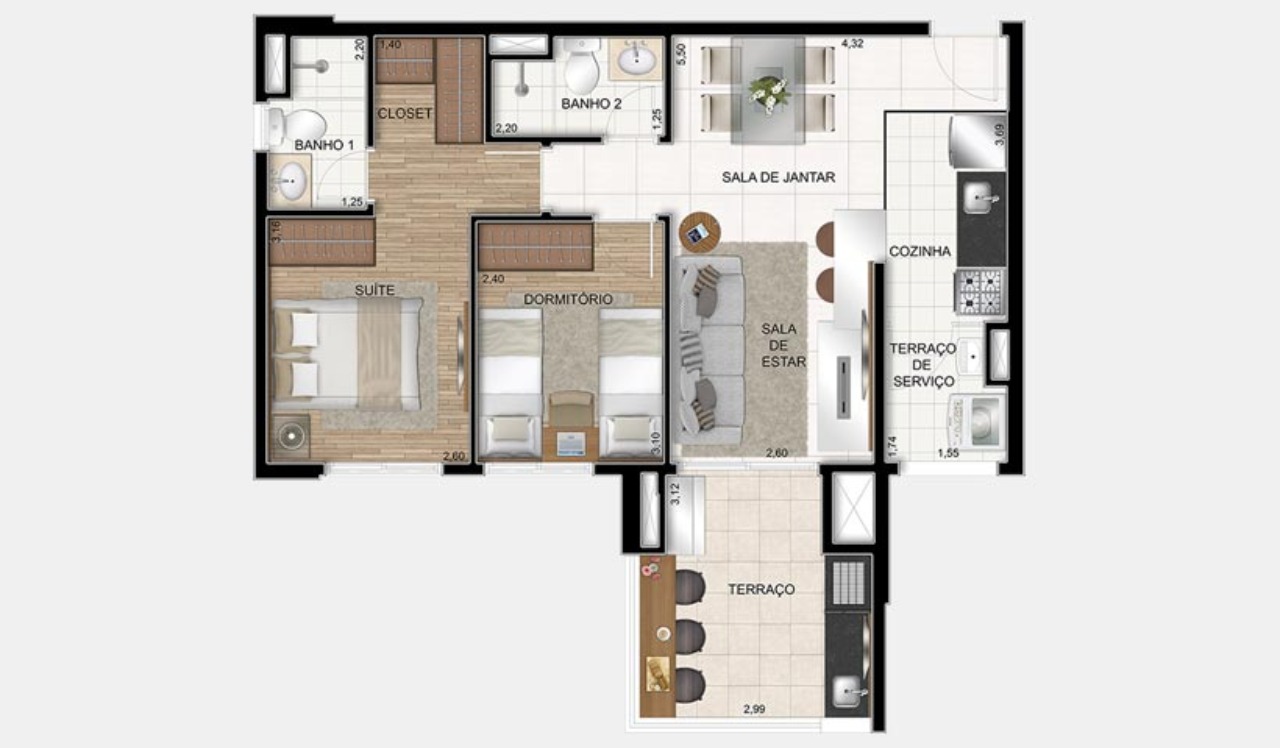 Apartamento, 2 quartos, 67 m² - Foto 38