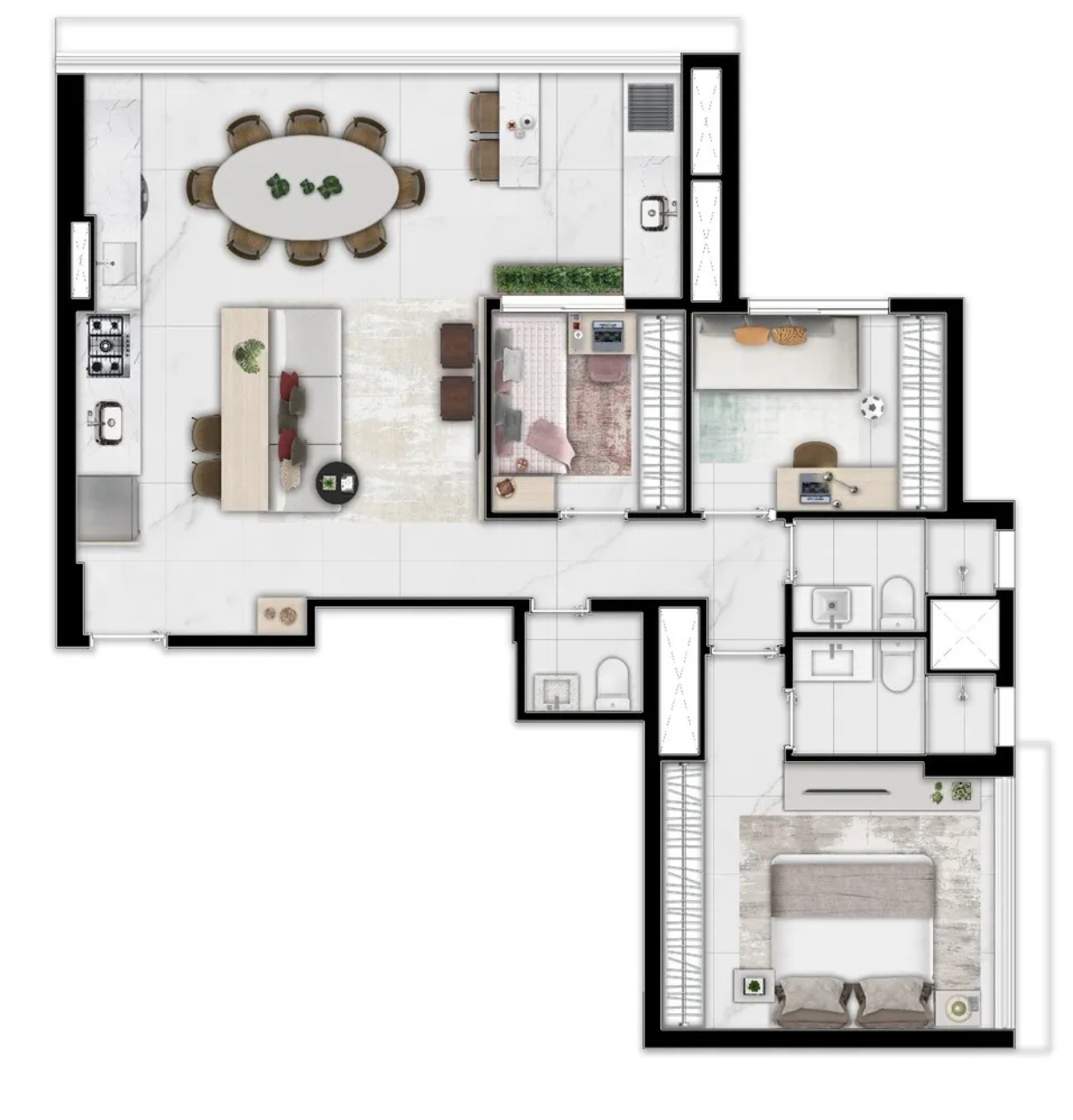 Apartamento, 2 quartos, 80 m² - Foto 47