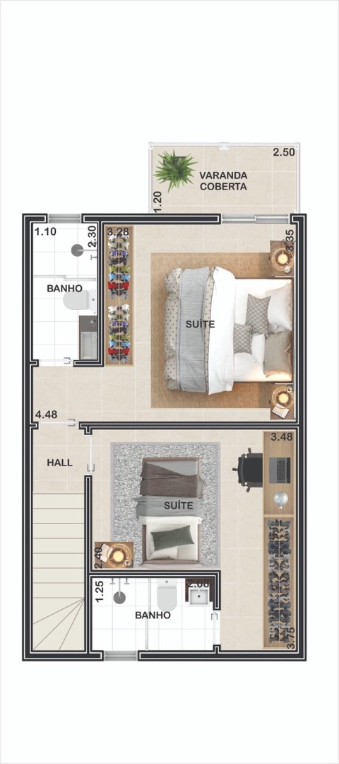 Casa de Condomínio, 2 quartos - Foto 3
