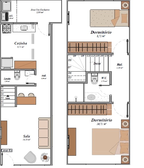Casa de Condomínio, 2 quartos - Foto 3