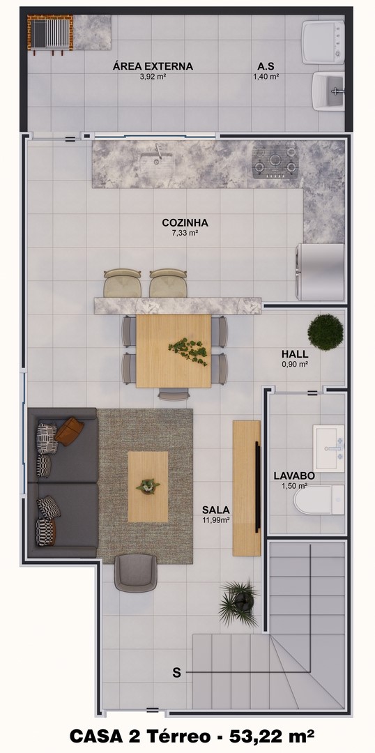 Casa de Condomínio, 2 quartos - Foto 5