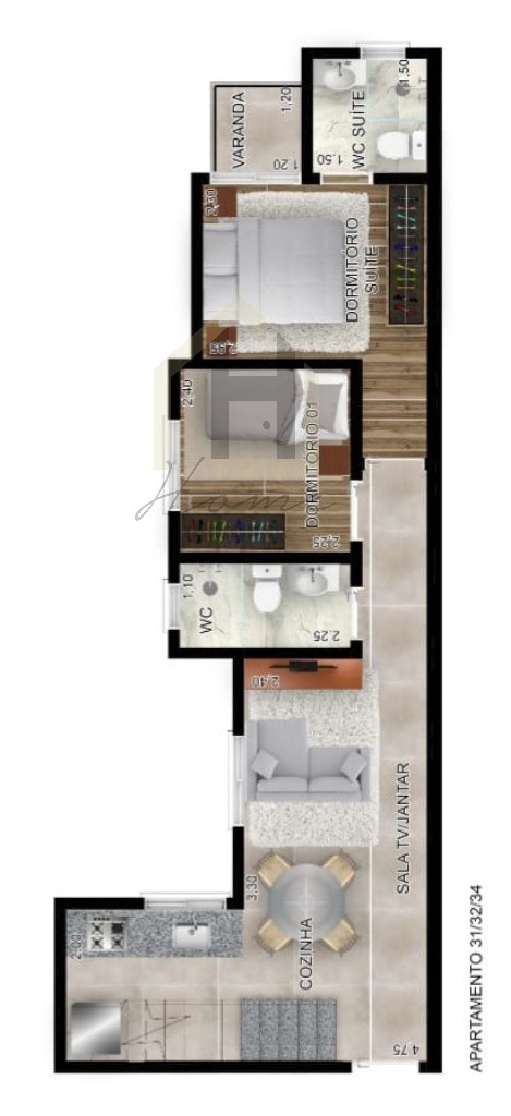 Cobertura, 2 quartos, 91 m² - Foto 22