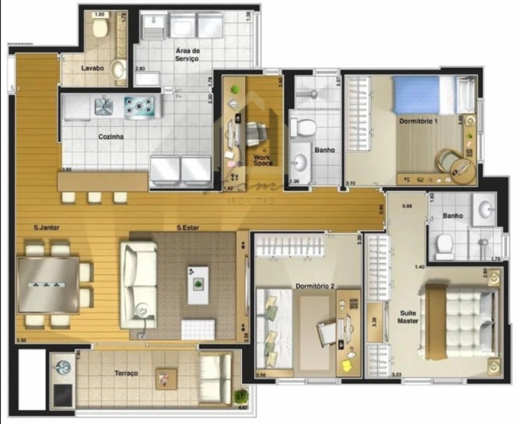 Apartamento, 3 quartos, 125 m² - Foto 40