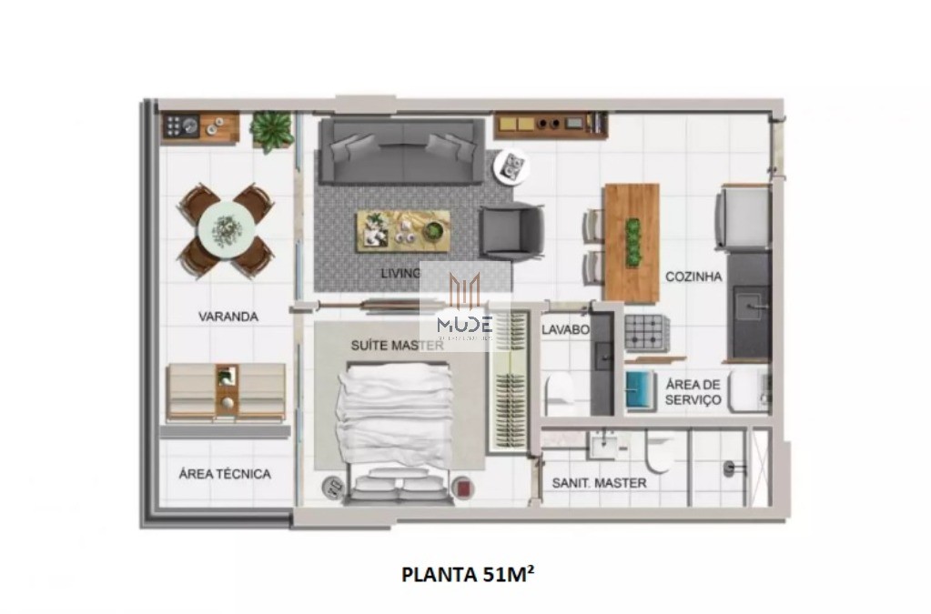 Apartamento, 1 quarto, 51 m² - Foto 26