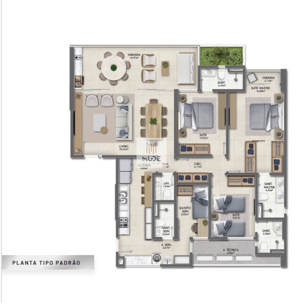 Apartamento, 3 quartos, 133 m² - Foto 17