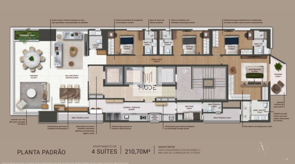 Apartamento, 4 quartos, 210 m² - Foto 15