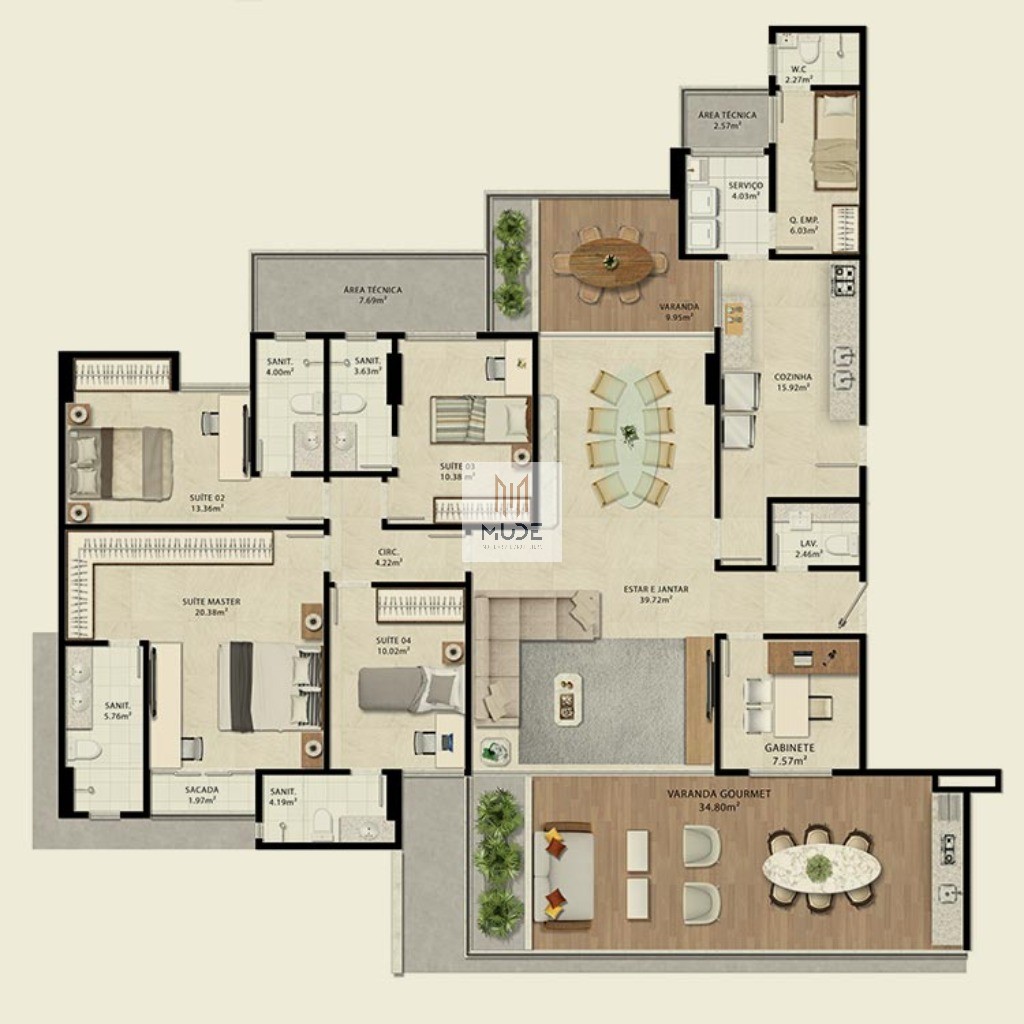 Apartamento, 4 quartos, 210 m² - Foto 47