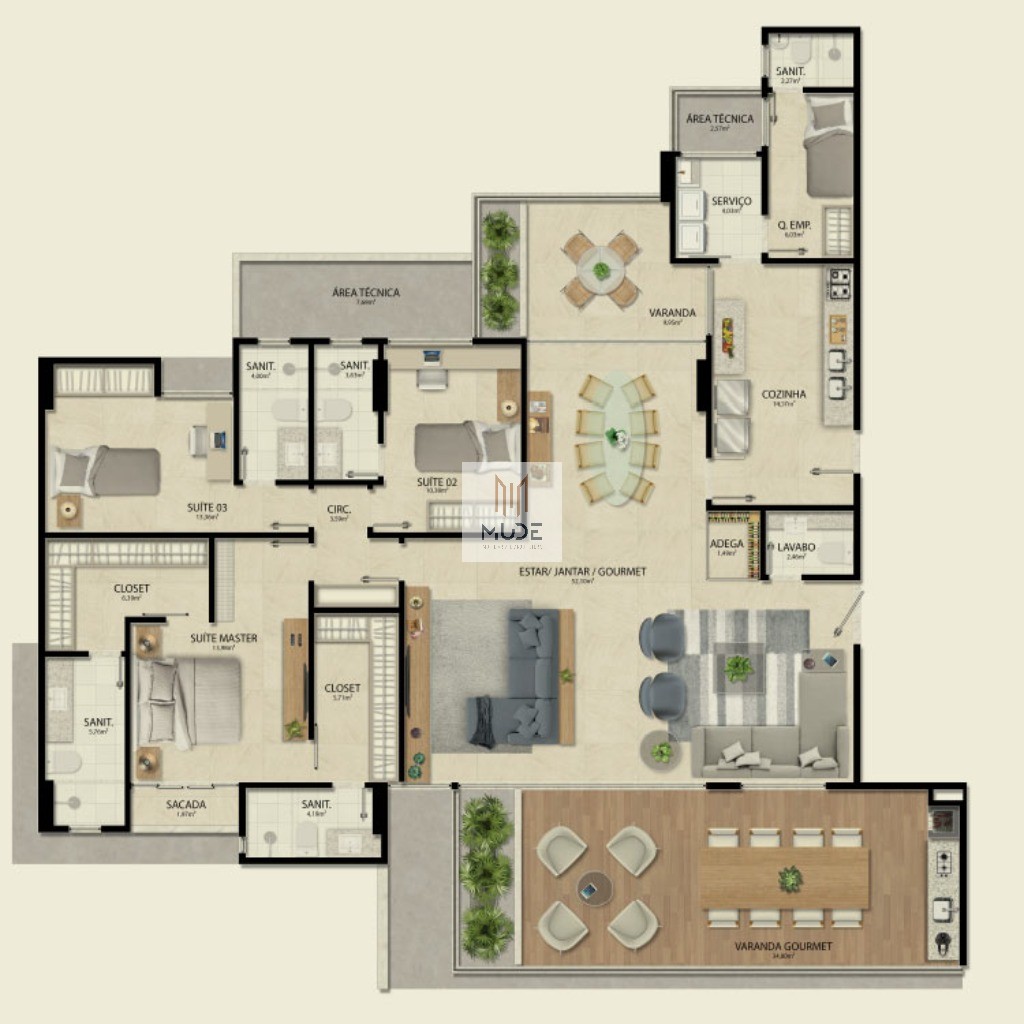 Apartamento, 4 quartos, 210 m² - Foto 45