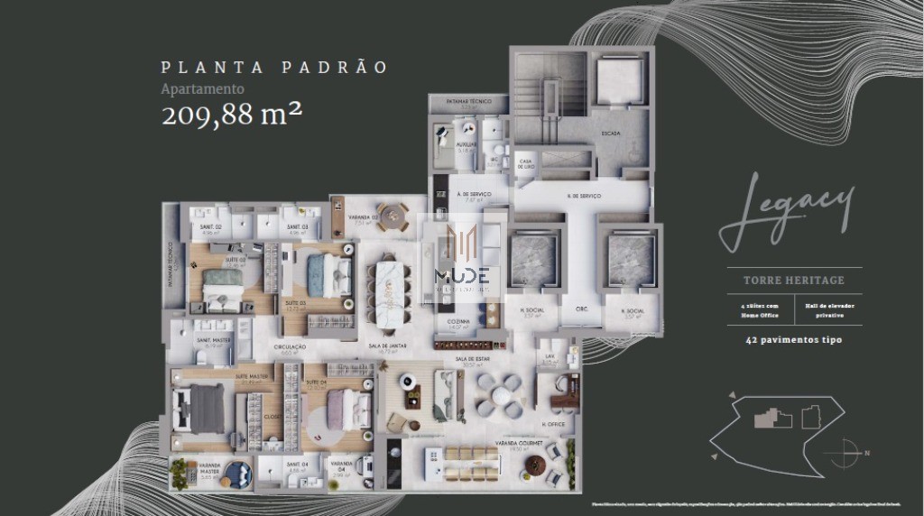Apartamento, 4 quartos, 209 m² - Foto 9