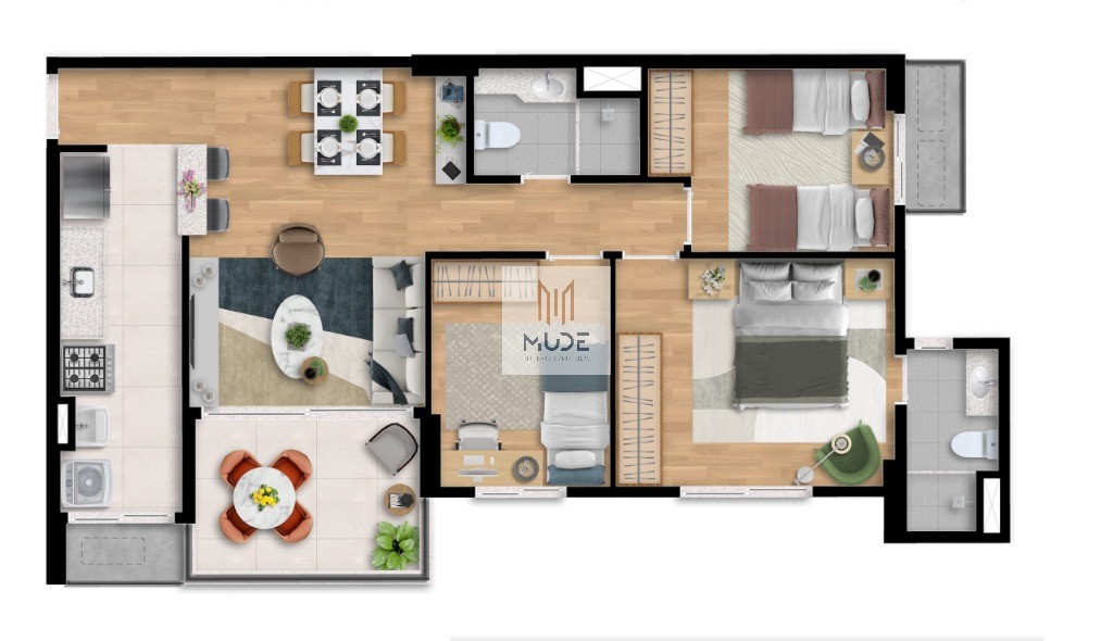 Apartamento, 2 quartos, 66 m² - Foto 15