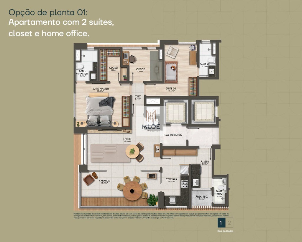 Apartamento, 3 quartos, 116 m² - Foto 28