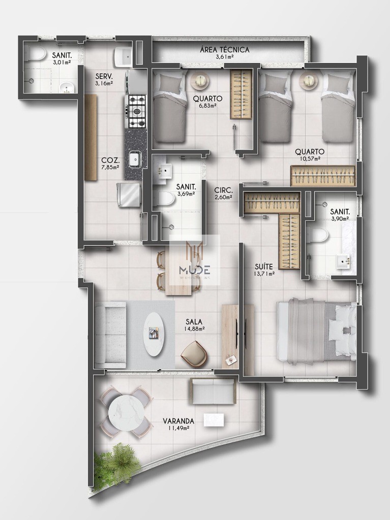 Apartamento, 2 quartos, 61 m² - Foto 21