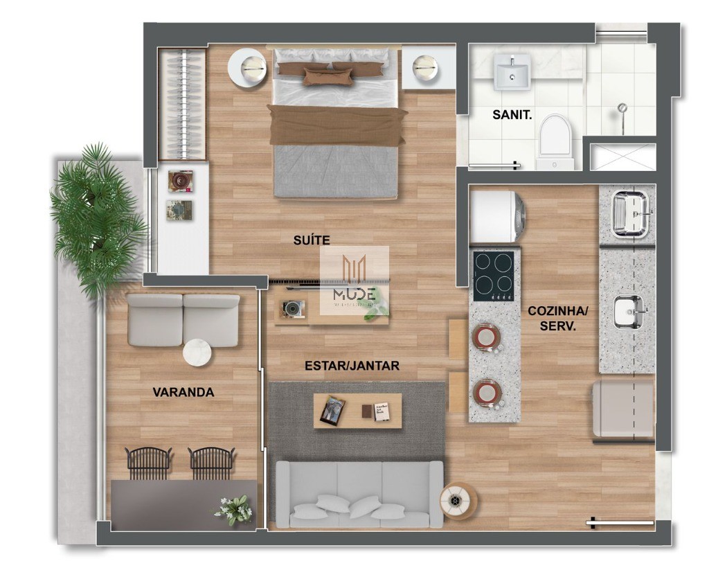 Apartamento, 1 quarto, 23 m² - Foto 13