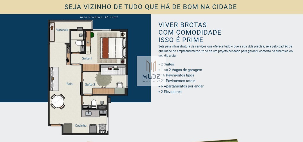 Apartamento, 2 quartos, 46 m² - Foto 40