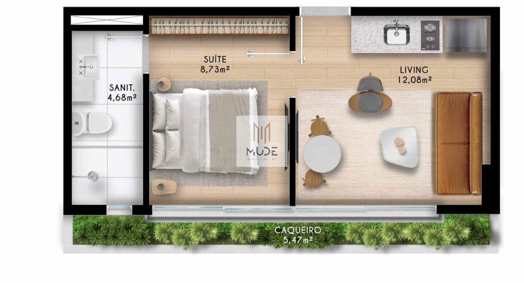 Apartamento à venda com 1 quarto, 35m² - Foto 27