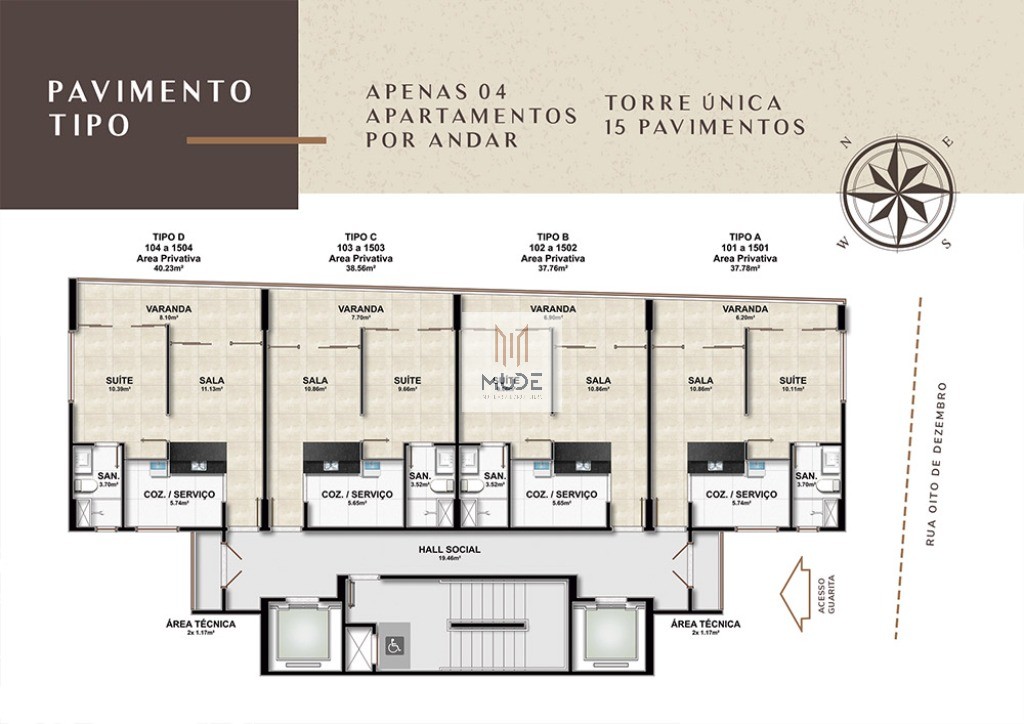Apartamento, 1 quarto, 38 m² - Foto 8