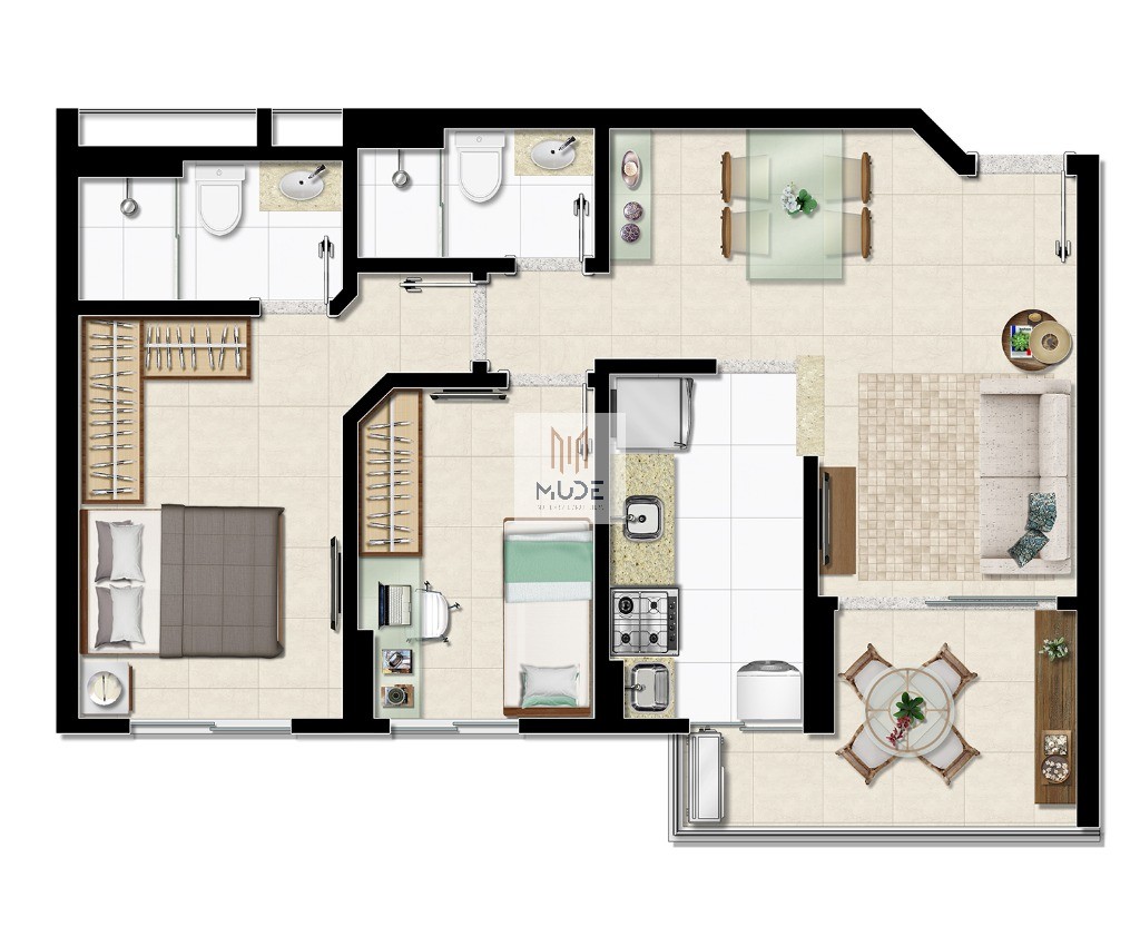 Apartamento, 2 quartos, 56 m² - Foto 22