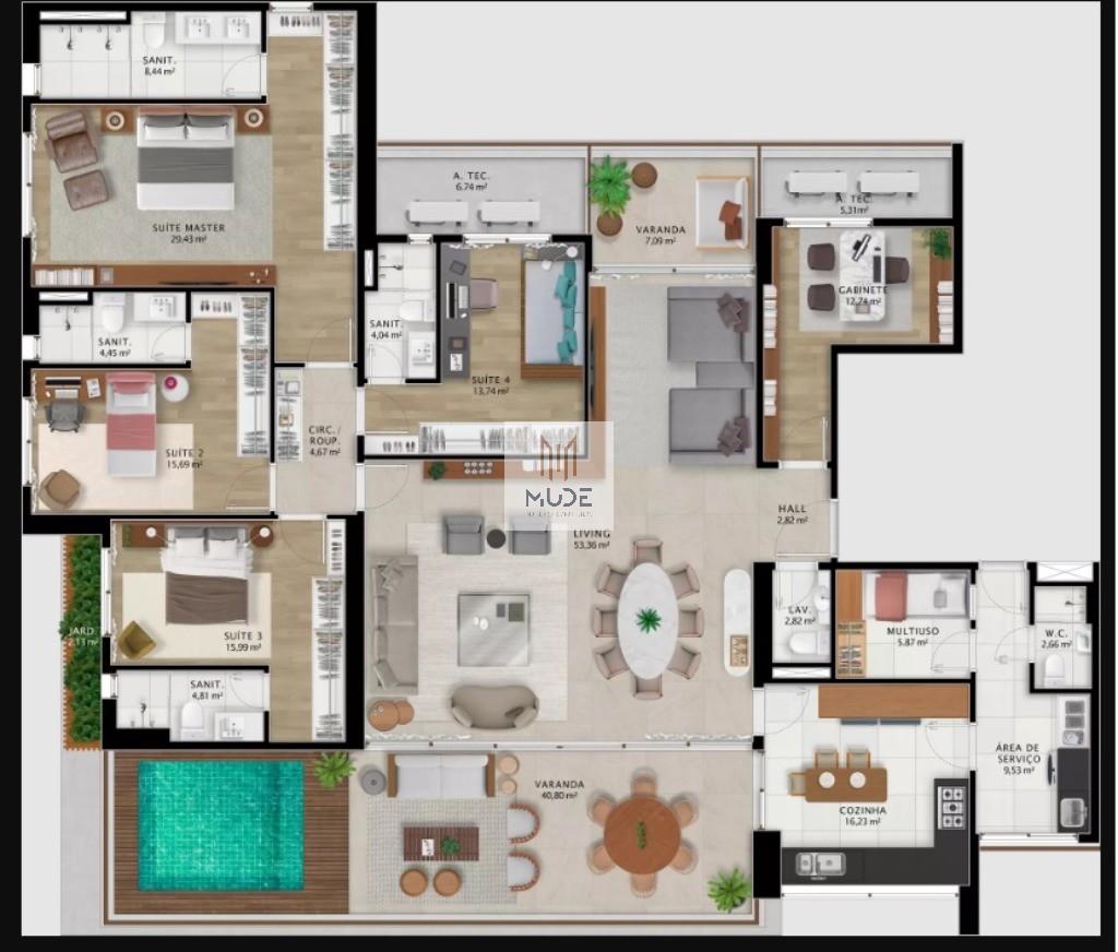 Apartamento, 4 quartos, 269 m² - Foto 59