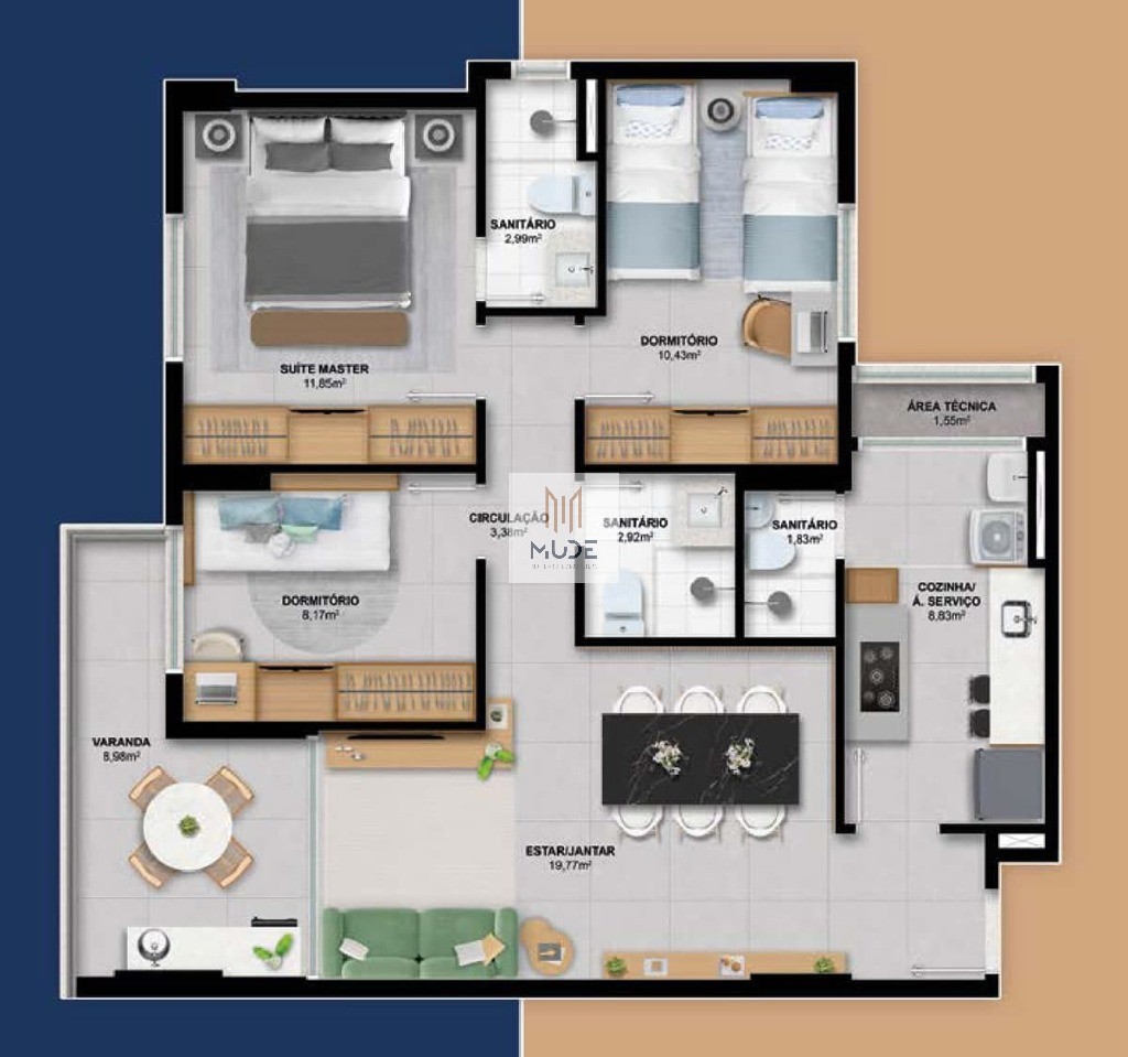 Apartamento, 3 quartos, 80 m² - Foto 8