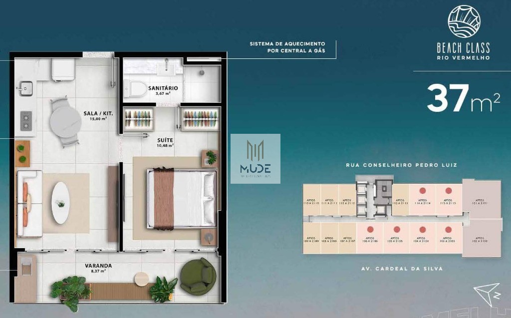 Apartamento, 1 quarto, 37 m² - Foto 15