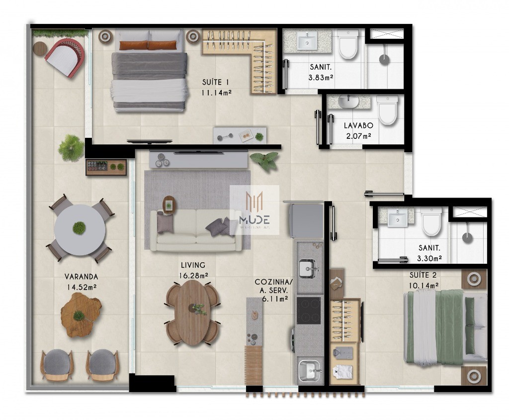 Apartamento, 2 quartos, 67 m² - Foto 15