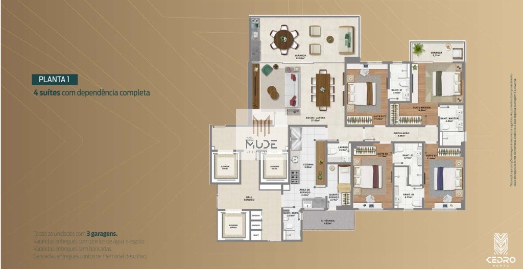 Apartamento, 4 quartos, 154 m² - Foto 23