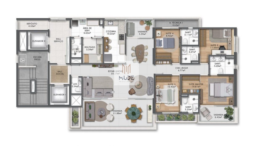 Apartamento, 4 quartos, 180 m² - Foto 17