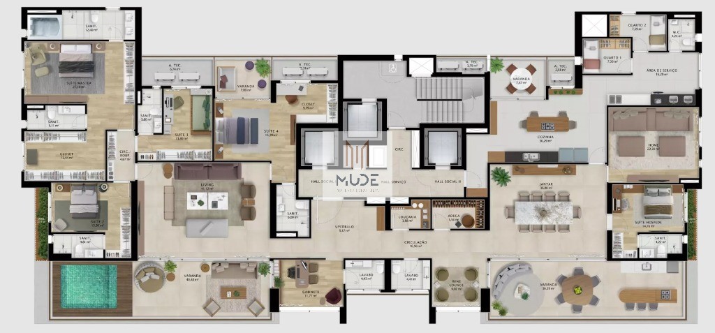 Apartamento, 4 quartos, 269 m² - Foto 60